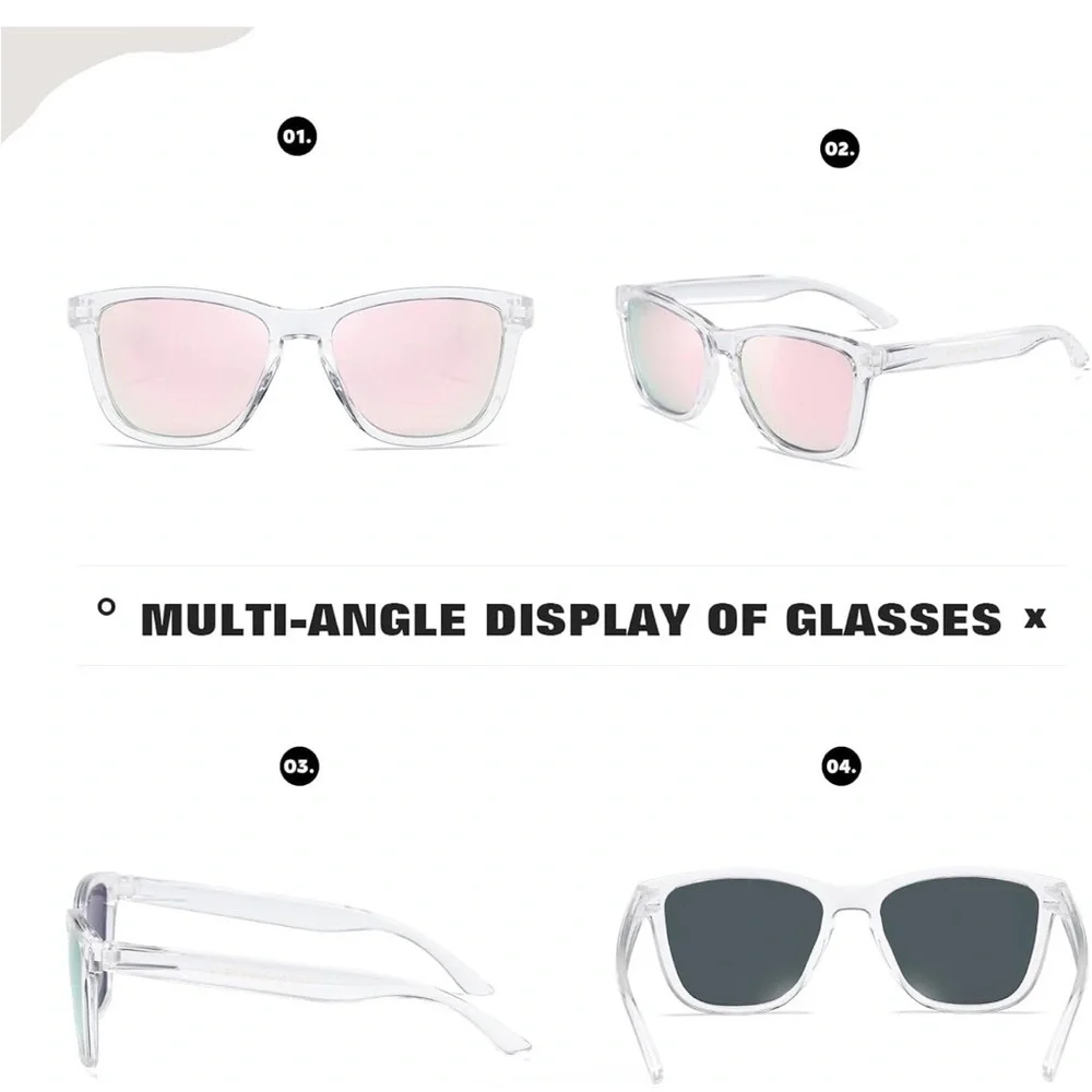 Polarized Sunglasses for Women or Men Trendy Classic Retro - UV400 Protection